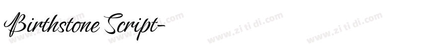 Birthstone Script字体转换